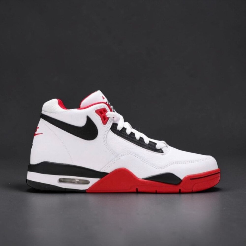 Nike Flight Legacy Mens Retro Basketball Shoes White/Black-Red BQ4212 100 (NEW)